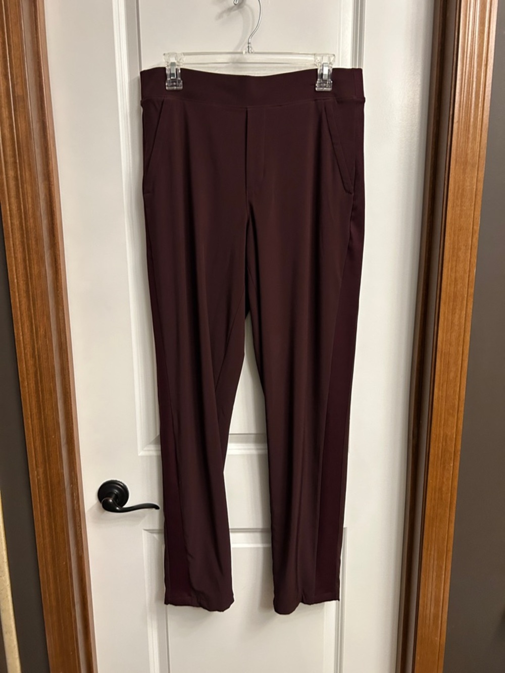 Athleta Brooklyn lined Pull-On Pants in Deep Burgundy